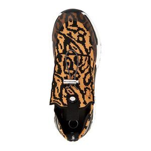 ATTITUDE WEDGE SLIDE 90MM IN BROWN ADJUSTABLE STRAPS CALFSKIN CANVAS SOLE main image 0
